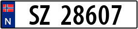 Truck License Plate